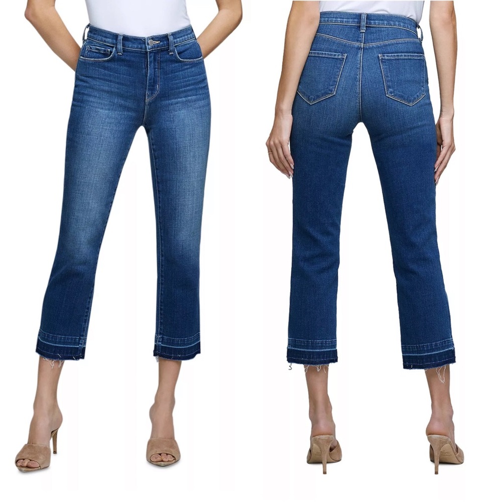 Women’s Cropped Blue Denim Jeans